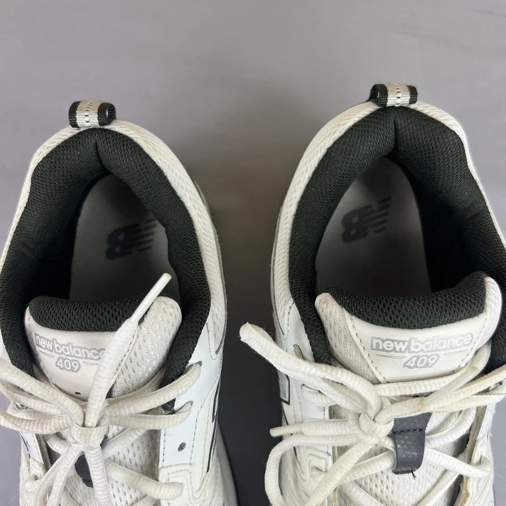 New Balance 409 Men's 9.5 4E Extra Wide White Leather Sneakers MX409WG2